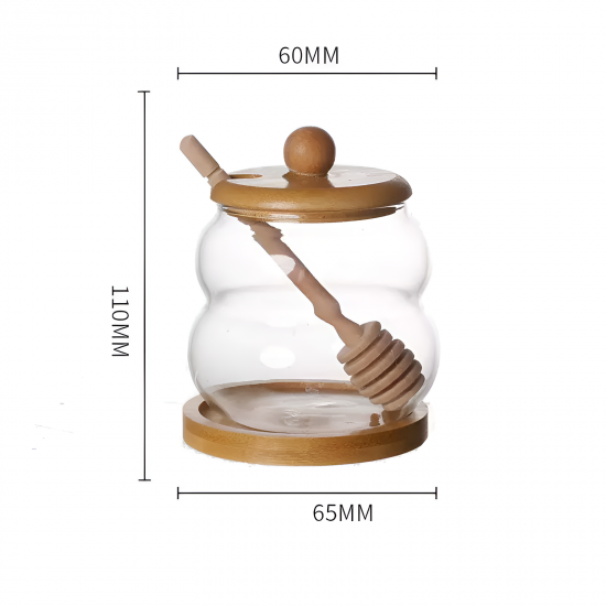 Glass Honey Jar